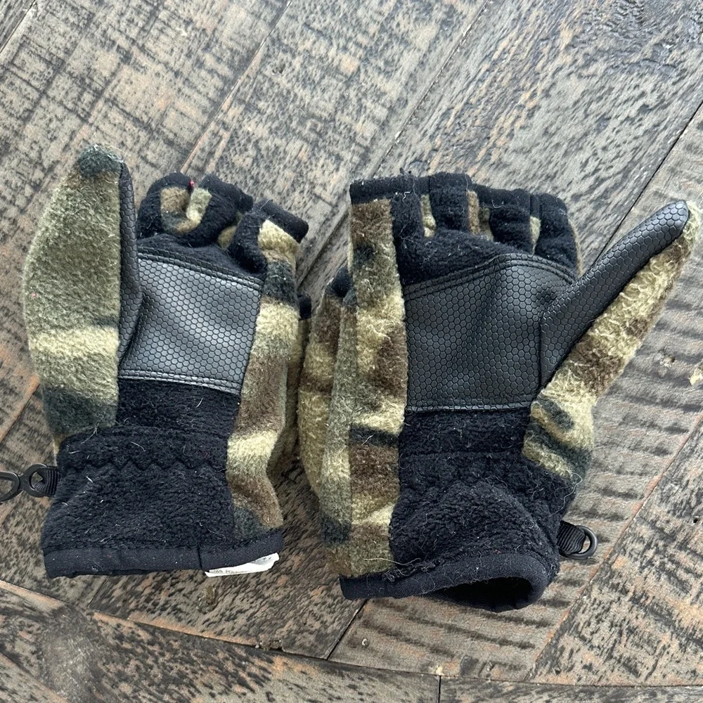 GAP Kids Black and Brown Fleece Mittens
